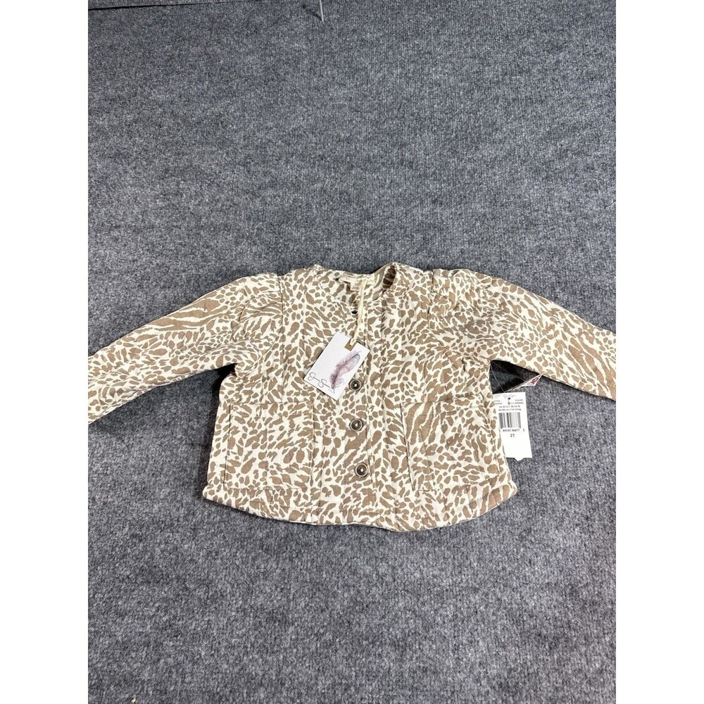 Jessica Simpson Girls Jacket – Size 2T – Brown & White – NWT